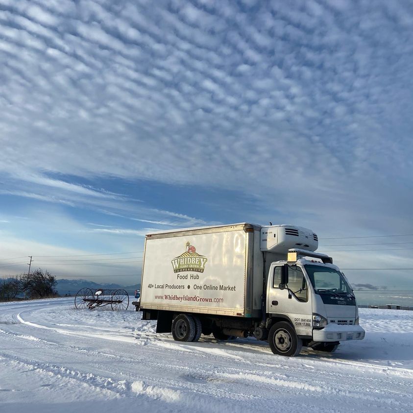 Whidbey Island Grown Truck Snow Pic